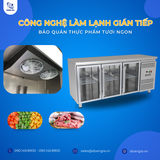  Bàn Mát 3 Cánh Kính, 339L KISTE KIS-XFT17RG, Công Nghệ Làm Lạnh Gián Tiếp 