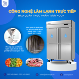  Tủ Đông Mát 4 Cánh KISTEM KIS-XD45HRF, Công Nghệ Làm Lạnh Trực Tiếp 