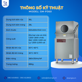  Máy Rửa Bát Hàn Quốc Công Nghiệp SOLOMON SM-P360, Cửa Đẩy Cao Cấp 