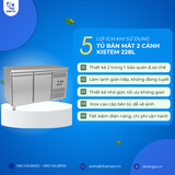  Tủ Bàn Mát 2 Cánh, 220L KISTEM KIS-XFT13R, Công Nghệ Làm Lạnh Gián Tiếp 