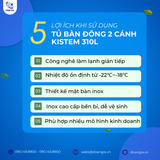  Bàn Đông 2 Cánh 1m5 KISTEM KIS-XFT15F, Công Nghệ Làm Lạnh Gián Tiếp 