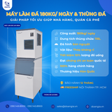  Máy Làm Đá 180kg/Ngày, Nhập Khẩu Hàn Quốc LASSELE LMI-500A & Thùng Đá LB-300S 118L 