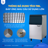  Máy Làm Đá 180kg/Ngày, Nhập Khẩu Hàn Quốc LASSELE LMI-500A & Thùng Đá LB-300S 118L 