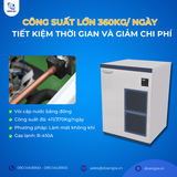  Máy Làm Đá Công Suất 360Kg/ Ngày, LASSELE LMI-900A & Thùng Đá LB-500S 167L 