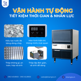 Máy Làm Đá Công Nghiệp Đặt Quầy, Công Suất 55kg/ ngày, Đá Hình Bán Nguyệt LASSELE LUI-150 