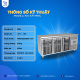  Bàn Mát 3 Cánh Kính, 339L KISTE KIS-XFT17RG, Công Nghệ Làm Lạnh Gián Tiếp 