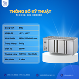  Tủ Bàn Salad 1m8, 515L KISTEM KIS-XDB18R, Công Nghệ Làm Lạnh Trực Tiếp 