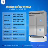  Tủ Đông Mát 4 Cánh 800L KISTEM KIS-XF45HRF, Công Nghệ Làm Lạnh Gián Tiếp 