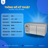  Tủ Bàn Mát 1M5, 2 Cánh KISTEM KIS-XFT15R, Công Nghệ Làm Lạnh Gián Tiếp 