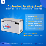  Tủ Cấp Đông Âm Sâu (Cá Ngừ), Dung Tích 400L, Âm 50°C LASSELE LOC-521F 
