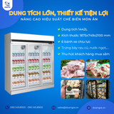  Tủ Đông Trưng Bày Siêu Thị Dung Tích 1442L, 3 Cánh, 15 Kệ KISTEM KIS-XS144F3Y 
