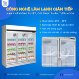  Tủ Đông Trưng Bày Siêu Thị Dung Tích 1442L, 3 Cánh, 15 Kệ KISTEM KIS-XS144F3Y 