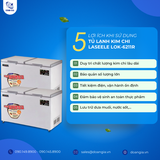  Tủ Lạnh Bảo Quản Kim Chi, Dung Tích 550L, Hàn Quốc, LASSELE LOK-6211R 