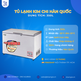  Tủ Lạnh Kim Chi Dung Tích 350L, Chính Hãng Hàn Quốc LASSELE LOK-3811R 