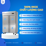 Tủ Đông 4 Cánh 820L KISTEM KIS-XD45F, Công Nghệ Làm Lạnh Trực Tiếp 
