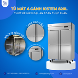  Tủ Mát 4 Cánh 820L KISTEM KIS-XD45R, Công Nghệ Làm Lạnh Trực Tiếp 