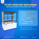  Tủ Mát Trưng Bày Bánh Kem 150L, 3 Tầng, KISTEM KIS-XFS09RS 