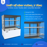  Tủ Mát Trưng Bày Bánh Kem 150L, 3 Tầng, KISTEM KIS-XFS09RS 