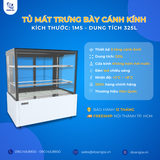  Tủ Mát Trưng Bày Bánh 325L, Cánh Kính 3 Tầng KISTEM KIS-XFS15RS 