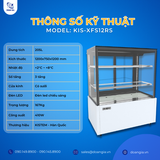  Tủ Mát Trưng Bày Cánh Kính, 205L, Cánh Kính 3 Tầng KISTEM KIS-XFS12RS 