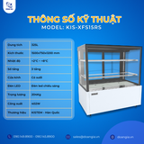  Tủ Mát Trưng Bày Bánh 325L, Cánh Kính 3 Tầng KISTEM KIS-XFS15RS 