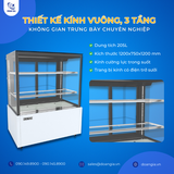  Tủ Mát Trưng Bày Cánh Kính, 205L, Cánh Kính 3 Tầng KISTEM KIS-XFS12RS 