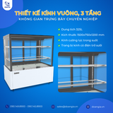  Tủ Mát Trưng Bày Bánh 325L, Cánh Kính 3 Tầng KISTEM KIS-XFS15RS 