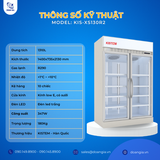  Tủ Mát Trưng Bày Dung Tích 1310L, Cửa Tự Đóng, Có Điện Trở Sưởi KISTEM KIS-XS130R2 