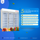 Tủ Mát Trưng Bày 3 Cánh Kính, 2010L, KISTEM KIS-XS200R3 