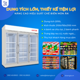  Tủ Mát Trưng Bày 3 Cánh Kính, 2010L, KISTEM KIS-XS200R3 