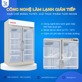  Tủ Mát Trưng Bày Dung Tích 1310L, Cửa Tự Đóng, Có Điện Trở Sưởi KISTEM KIS-XS130R2 