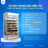  Tủ Mát Trưng Bày Siêu Thị Nhiều Tầng, 859L KISTEM KIS-XO09RN 