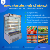  Tủ Trưng Bày Siêu Thị, Dung Tích 480L, Cửa Hở KISTEM KIS-XO09RY 