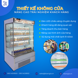  Tủ Trưng Bày Siêu Thị, Dung Tích 480L, Cửa Hở KISTEM KIS-XO09RY 