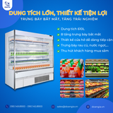  Tủ Trưng Bày Siêu Thị, Dung Tích 610L, 8 Tầng, Cửa Hở KISTEM KIS-XO12RY 