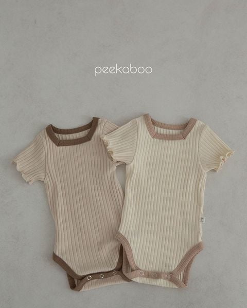  |Peekaboo| Bodysuit Caramel H23-059 