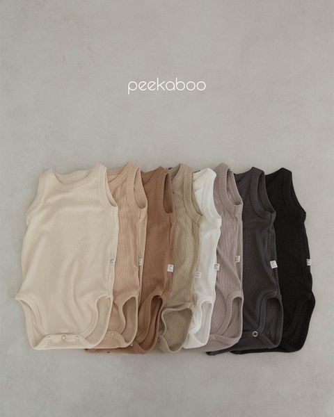  |Peekaboo| Bodysuit cúc đũng (không quần) Ice H23-055 