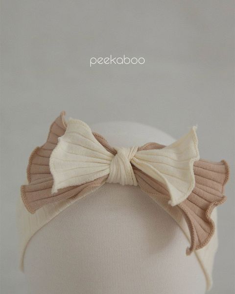  |Peekaboo| Nơ turban Caramel P23-022 