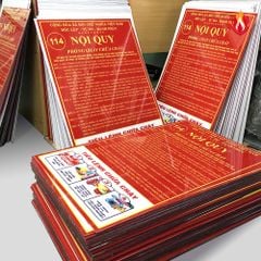 Bảng nội quy, tiêu lệnh Mica 2 trong 1