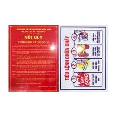 Bảng nội quy tiêu lệnh Mica rời