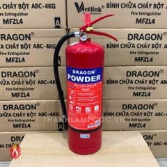 Bình chữa cháy Dragon ABC 4Kg (Có tem kiểm định)