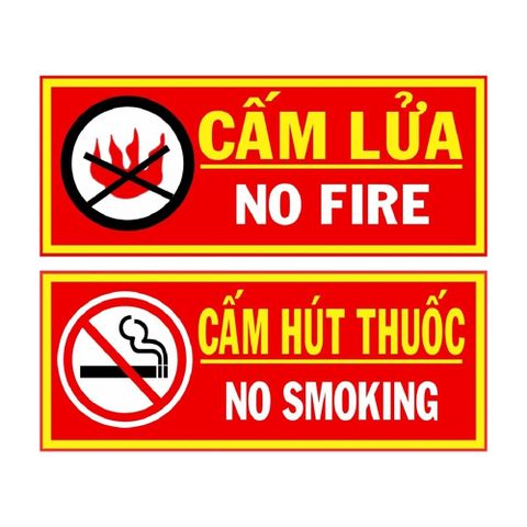 Bảng cấm lửa cấm thuốc tôn