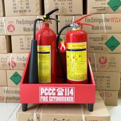 Combo bình chữa cháy và kệ đôi dành cho gia đình