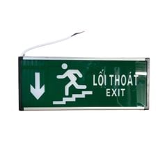 Đèn Exit xuống cầu thang (Tem kiểm định)
