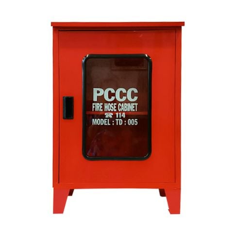 Tủ chữa cháy ngoài trời 500x700x220 có chân mái xéo