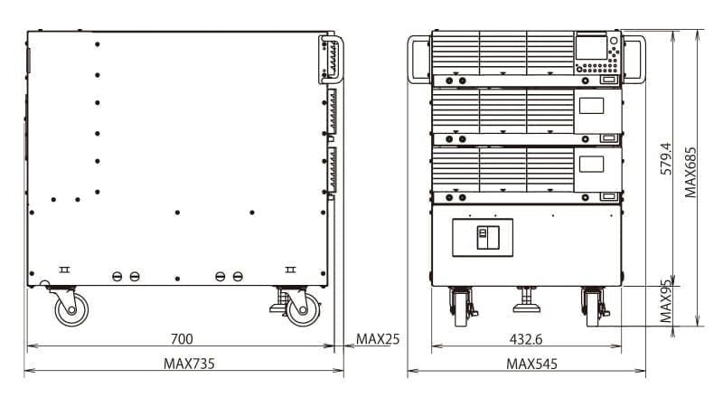 Máy cấp nguồn lưỡng cực thông minh công suất lớn PBZ40-50 SR