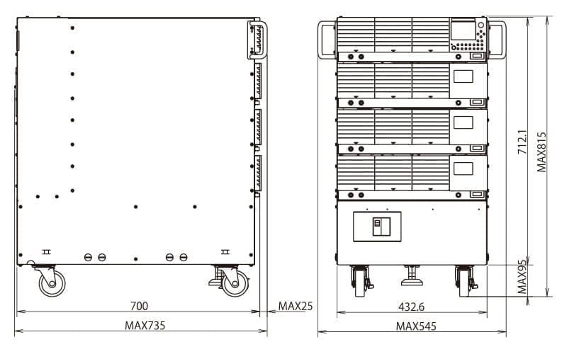 Máy cấp nguồn lưỡng cực thông minh công suất lớn PBZ40-50 SR