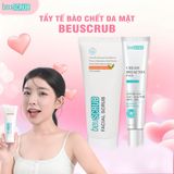  COMBO 1 BEUSCRUB Tẩy Tế Bào Chết Cho Da Mặt 100g + Kem Chấm hỗ trợ giảm mụn Sưng Viêm BEU ACNES PLUS 15g 