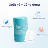  Combo 2 bộ Cốc nguyệt san Silicone y tế BeUCup 