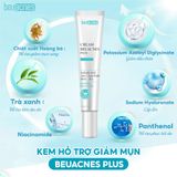  COMBO 1 BEUSCRUB Tẩy Tế Bào Chết Cho Da Mặt 100g + Kem Chấm hỗ trợ giảm mụn Sưng Viêm BEU ACNES PLUS 15g 
